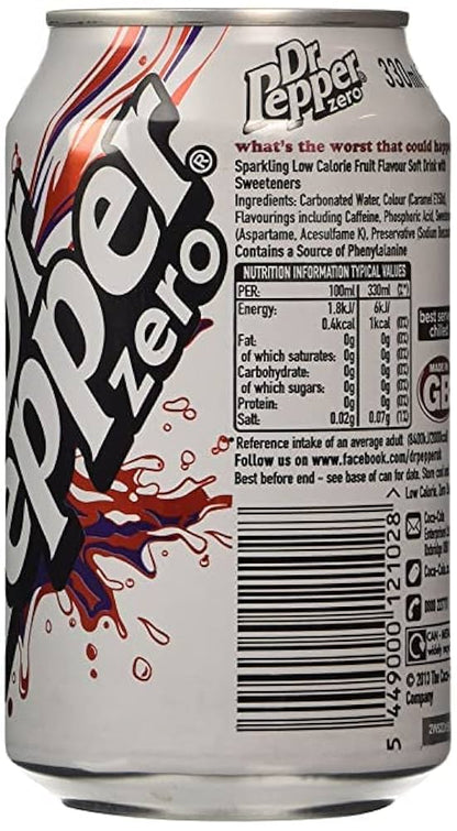 Dr Pepper Zero 330ml