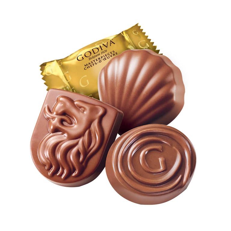 Godiva Masterpiece Milk Chocolate Hazelnut Oyster Gift Box 119gm - Nosh Products