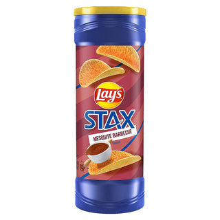 Lays Stax Mesquite Barbeque Chips 155gm Imported From USA