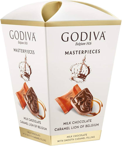 Godiva Masterpiece Milk Chocolate Lion Caramel Gift Box 119gm - Nosh Products