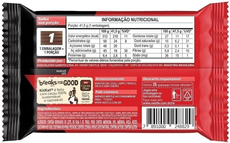 Kit Kat Dark 4 Finger Pack Of 6 - Nosh Products