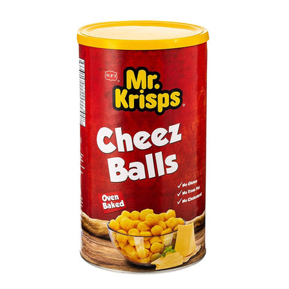 Mr Krisps Cheese Balls Cannister 80gm - Nosh Products