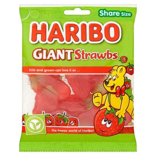 Haribo Giant Strawberry Candy 130gm