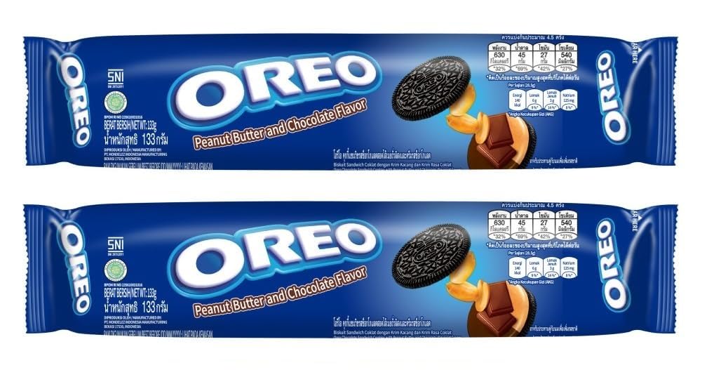 Oreo Chocolate And Peanut Butter Cookie 133gm - Nosh Products