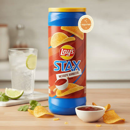 Lays Stax Mesquite Barbeque Chips 155gm - Nosh Products