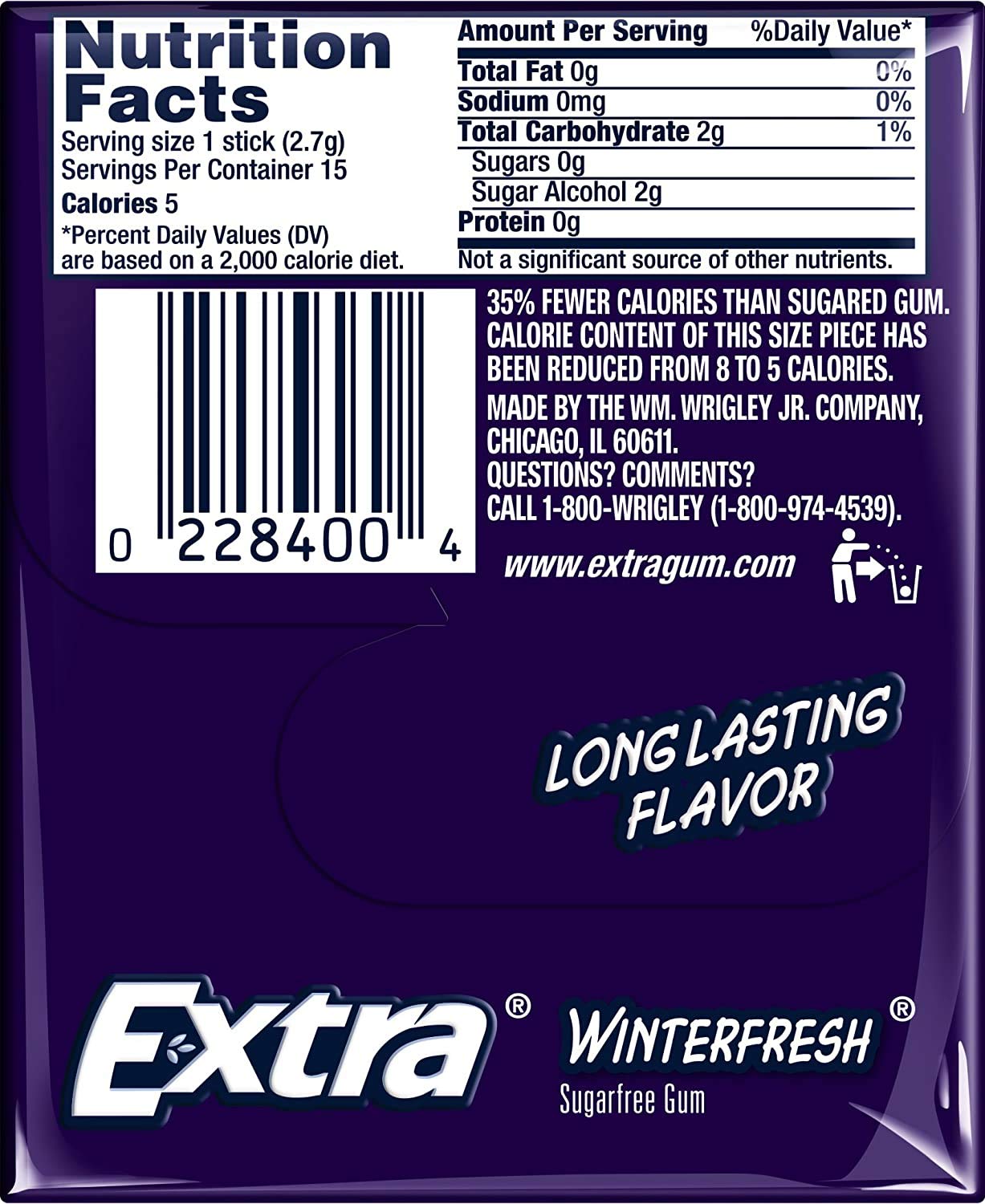 Extra Gum Winter Fresh Chewing Gum