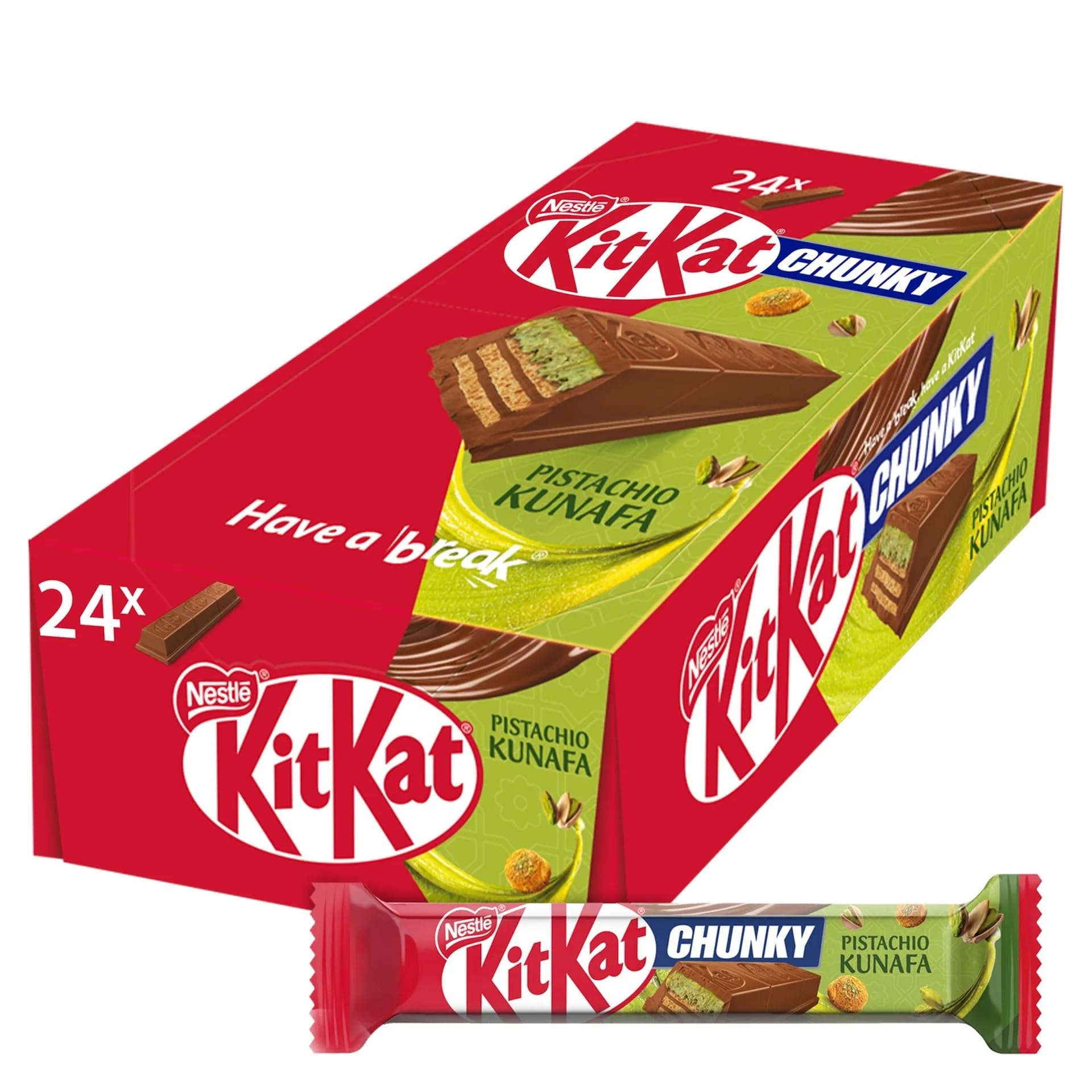 Kit Kat Chunky Pistachio Kunafa (Pack of 24) - Nosh Products
