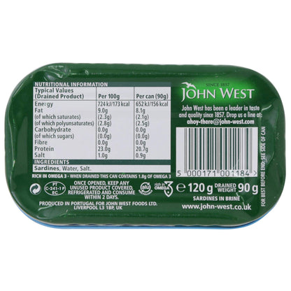 John West Sardine In Brine 120gm