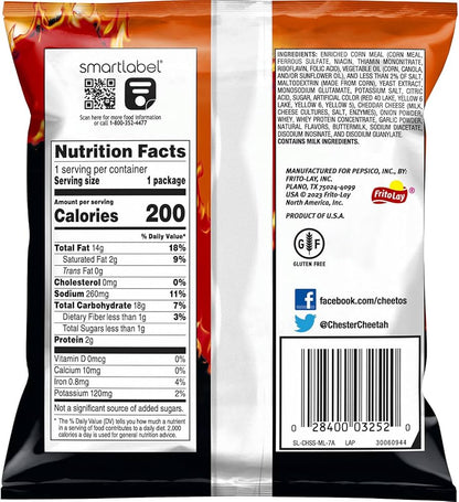 Cheetos Flaming hot 44gm Pack Of 5 - Nosh Products