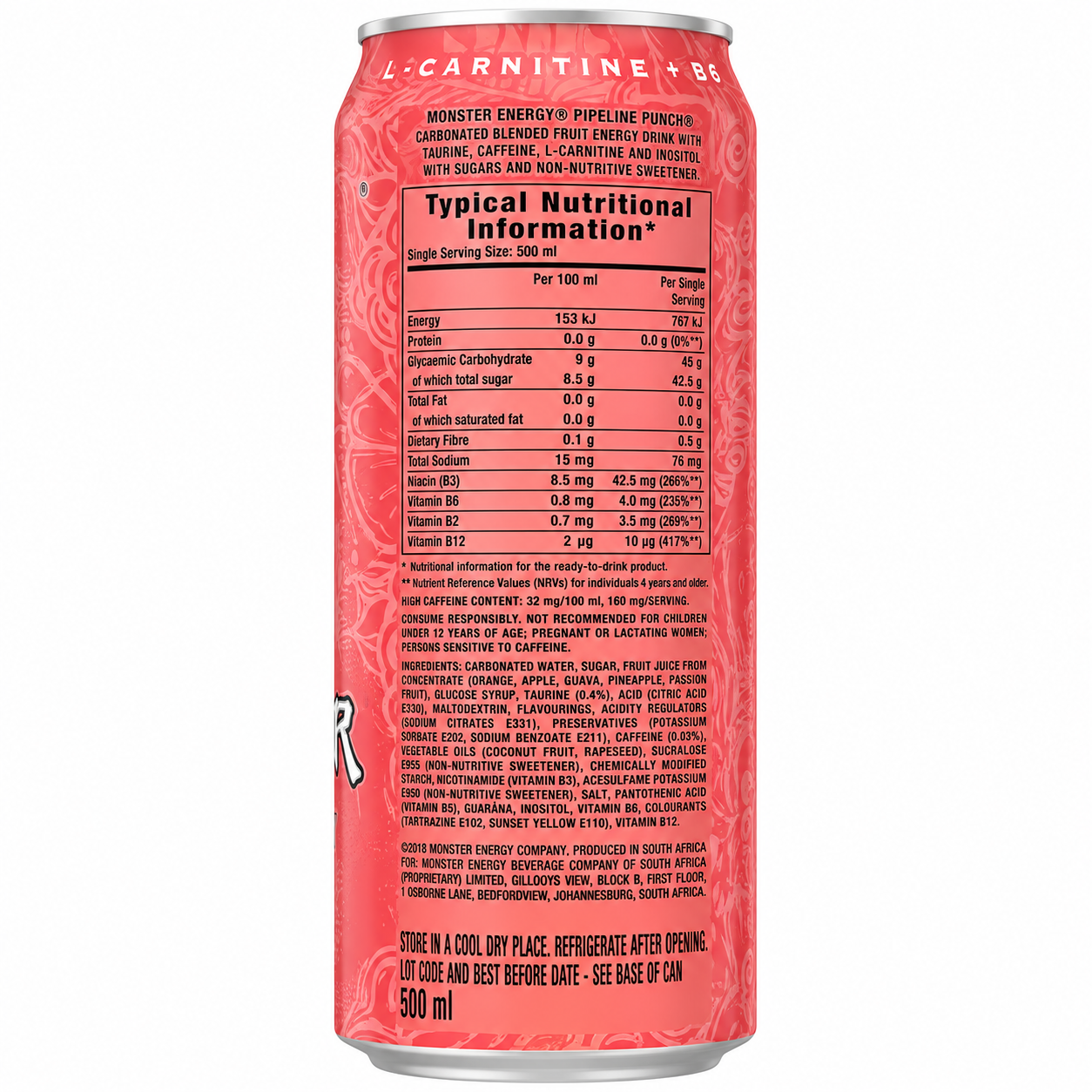 Monster Energy Drink Pipeline Punch 500ml Imported From UK