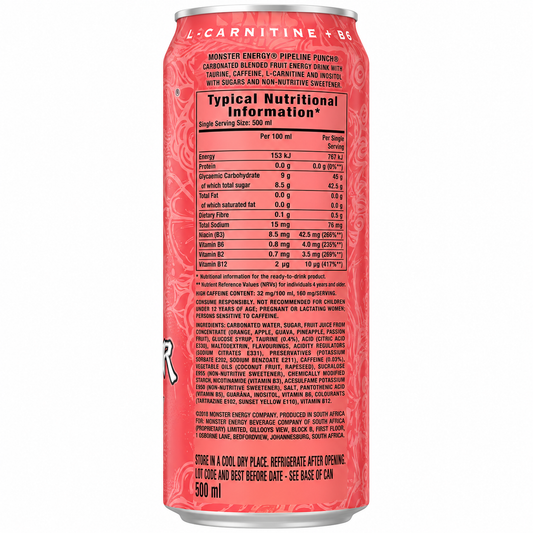 Monster Energy Drink Pipeline Punch 500ml Imported From UK