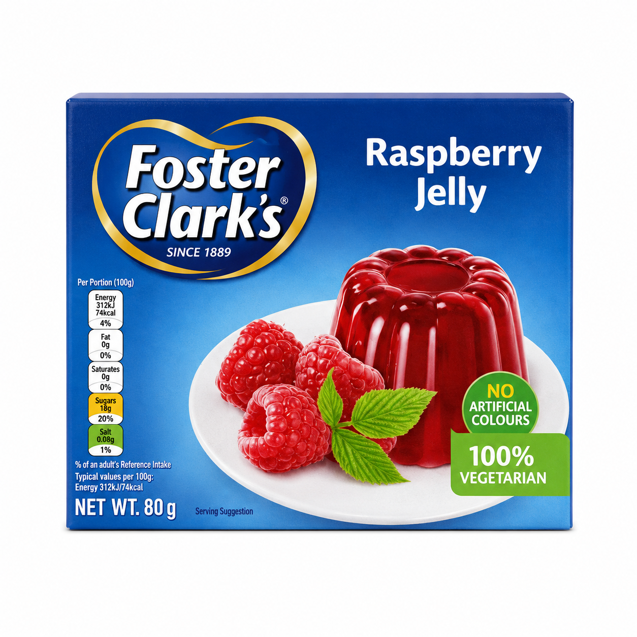 Foster Clark Jelly Raspberry 80gm Imported From UK - Nosh Products