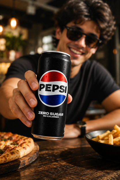 Pepsi Black Zero Sugar Soda 320ml Global Import - Nosh Products
