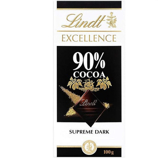 Lindt Excellence 90% Dark Chocolate 100gm