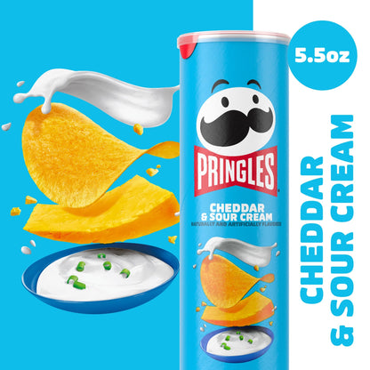 Pringles Sour Cream And Cheddar Chips 158gm - Nosh Products