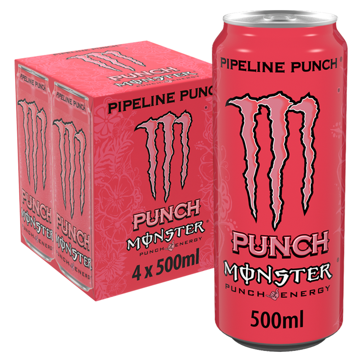 Monster Energy Drink Pipeline Punch 500ml (Pack Of 4)