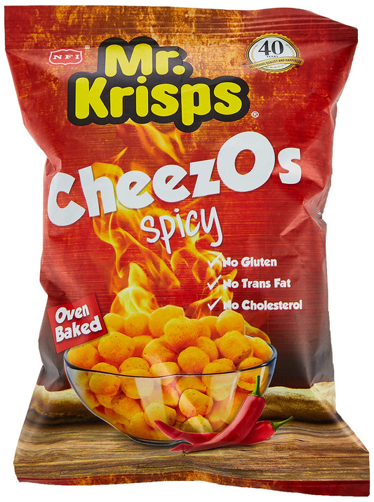 MR KRISP SPICY CHEESE BALLS 80GM