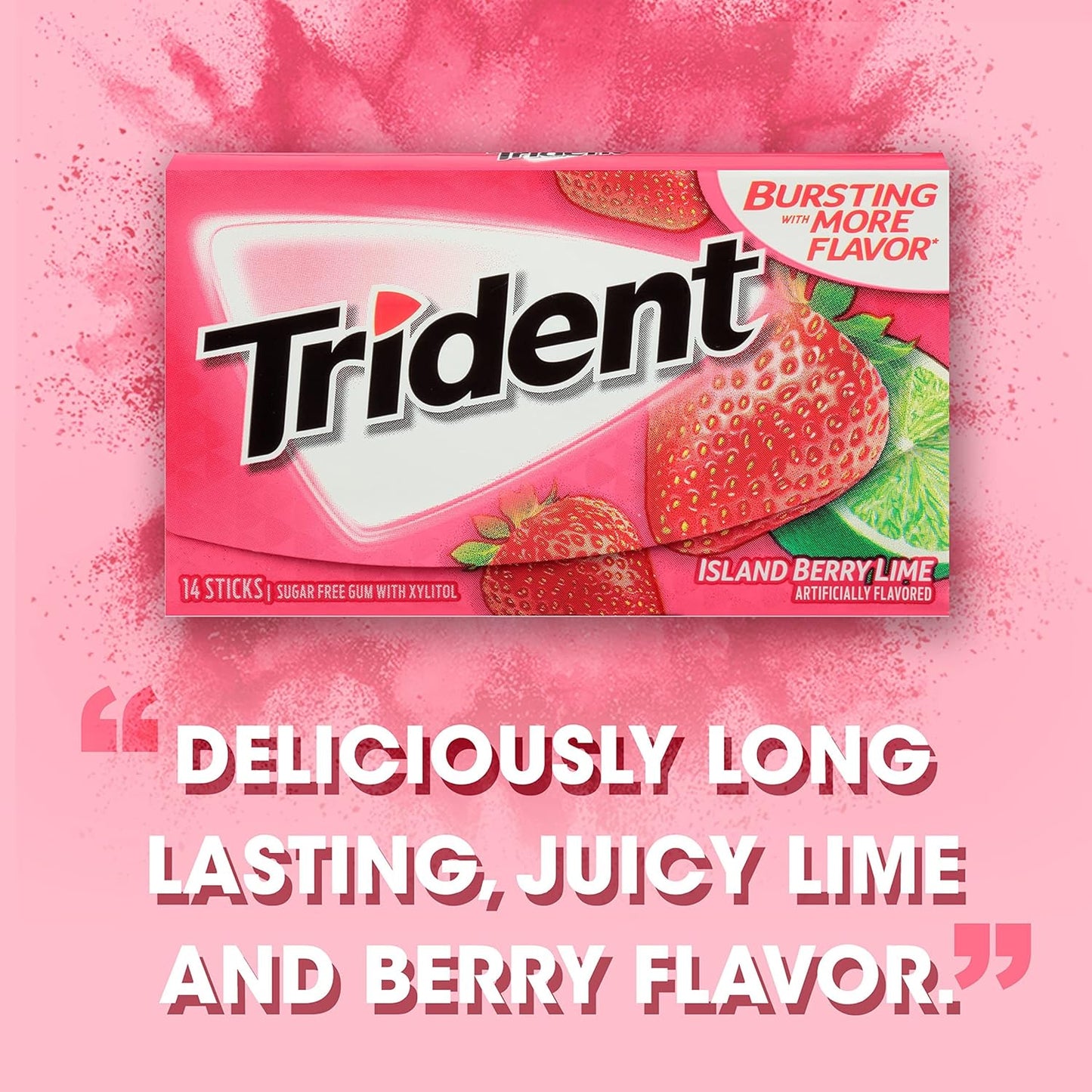 Trident Strawberry Twist Chewing Gum