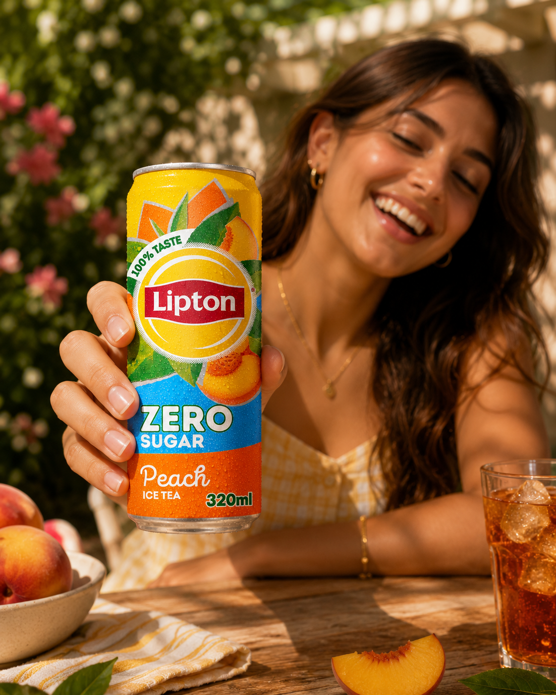 Lipton Iced Tea Peach Zero Sugar 330ml Imported From Thailand - Nosh Products