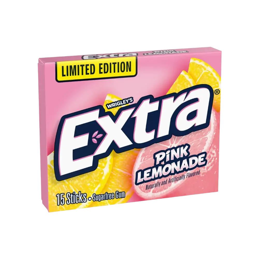 Extra Gum Pink Lemonade Chewing Gum Imported From USA