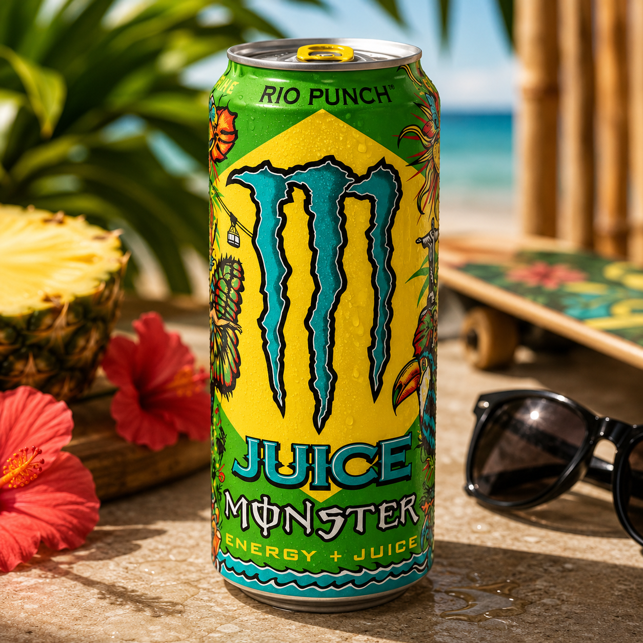 Monster Energy Drink Rio Punch 500ml (Pack Of 4) Imported From UK