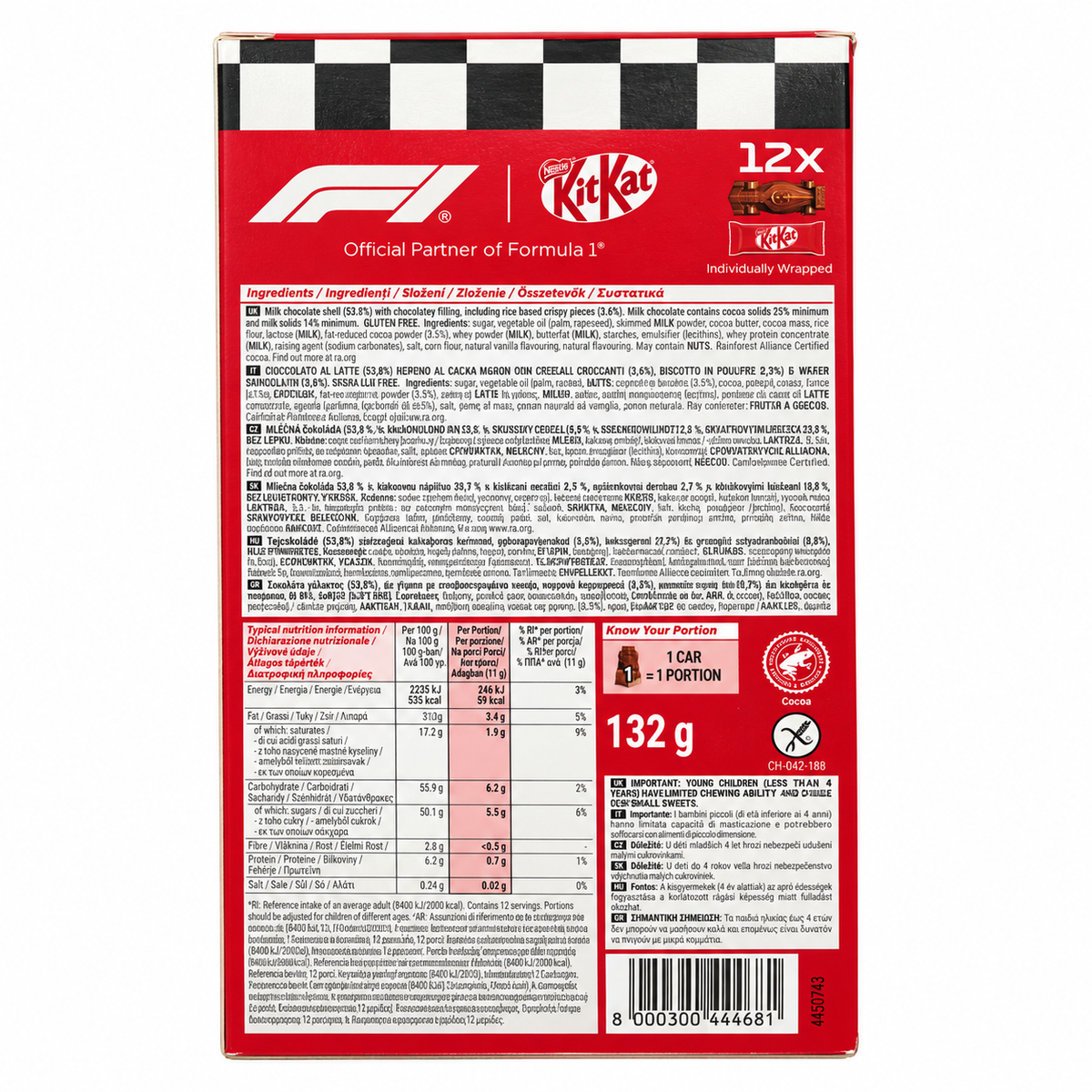 Kit Kat F1 Collectible Tin Limited Edition 132gm