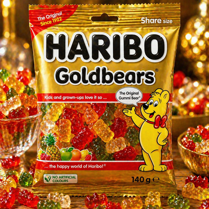 Haribo Goldbear Gummy Bear Candy 140gm - Nosh Products