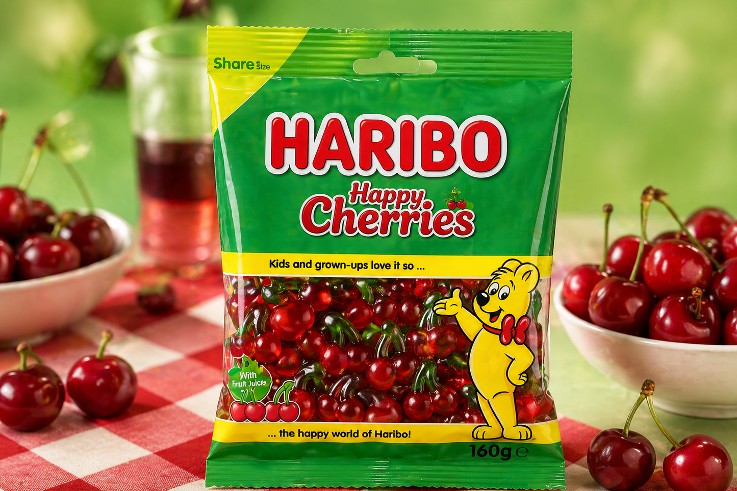 Haribo Happy Cherry Candy 160gm