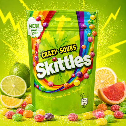 Skittles Crazy Sours Candy 136gm