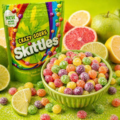 Skittles Crazy Sours Candy 136gm