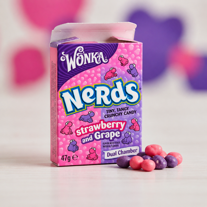 Wonka Nerds Strawberry And Grape Candy 47gm