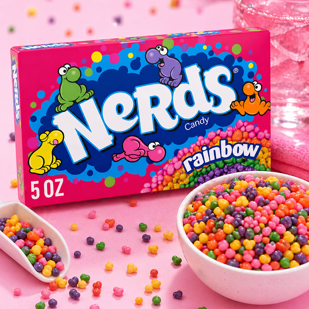Wonka Nerds Rainbow Mix Candy 141gm - Nosh Products