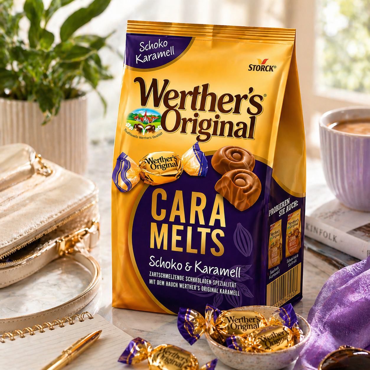 Werthers Chocolate Caramelts 153gm