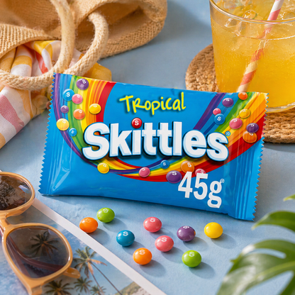 Skittles Tropical Candy 45gm - Nosh Products