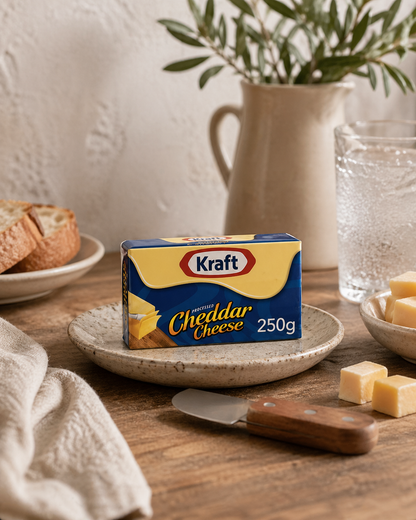 Kraft Cheddar Cheese Block 250gm - Nosh Products