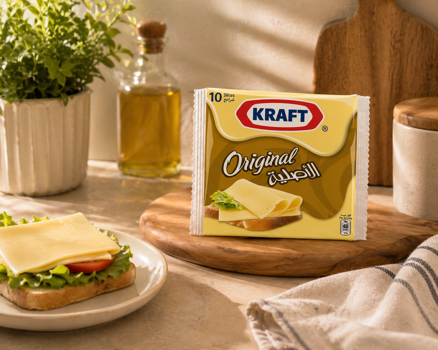 Kraft Cheese Slices Original (10 Slices) - Nosh Products