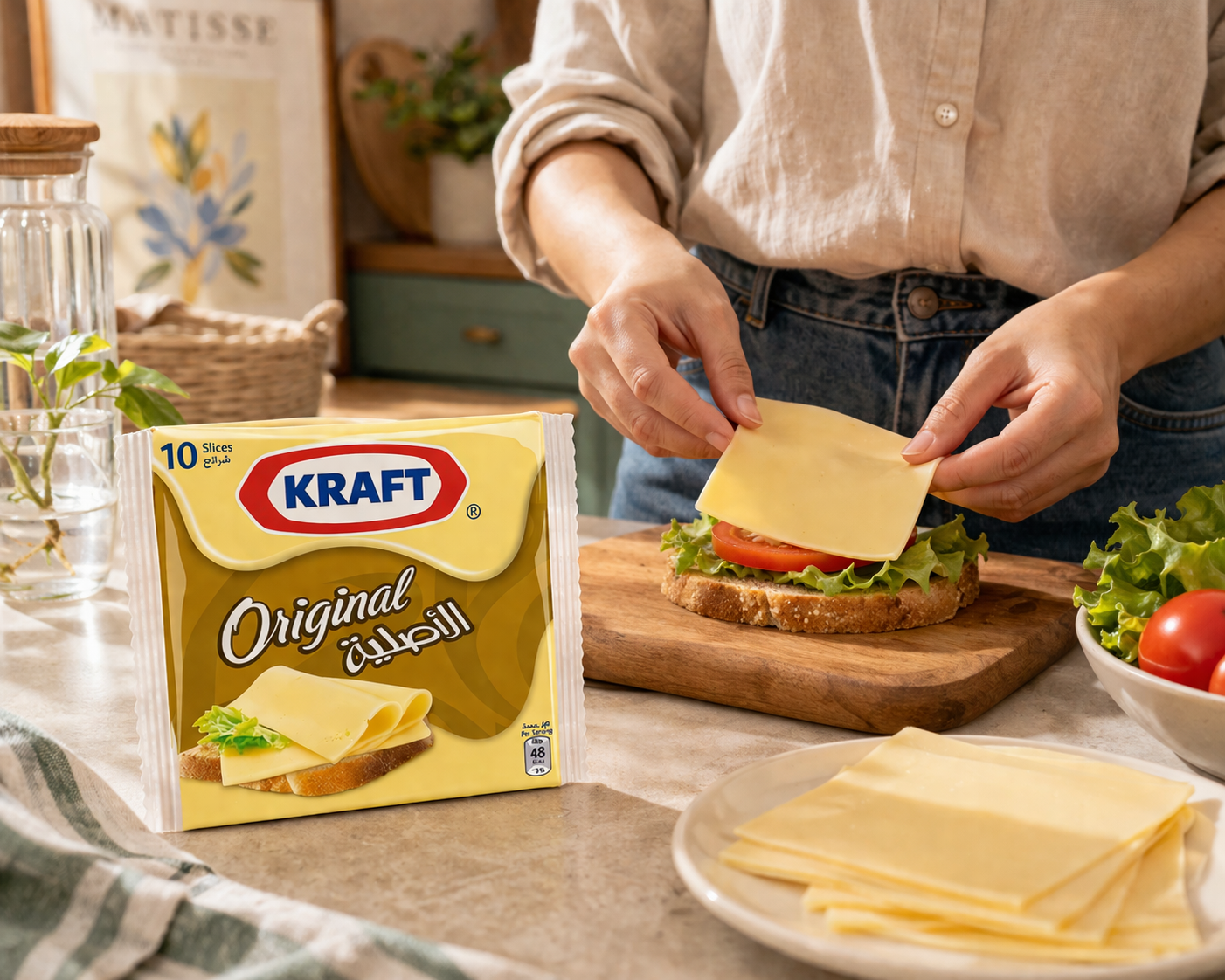 Kraft Cheese Slices Original (10 Slices) - Nosh Products