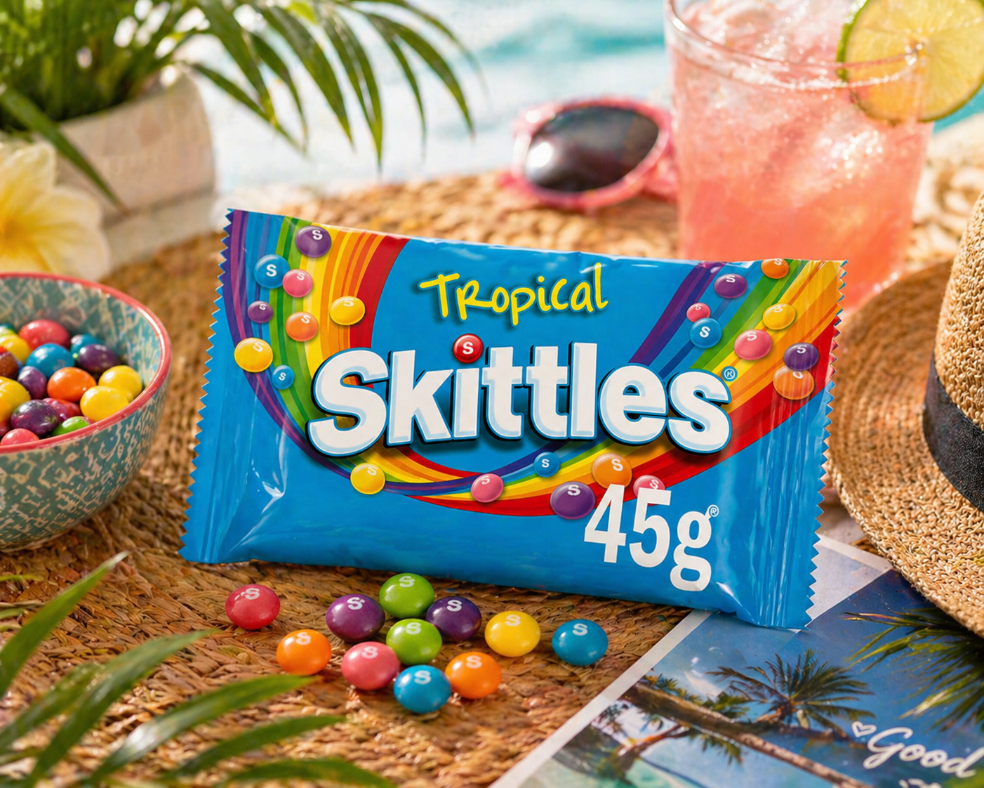 Skittles Tropical Candy 45gm - Nosh Products