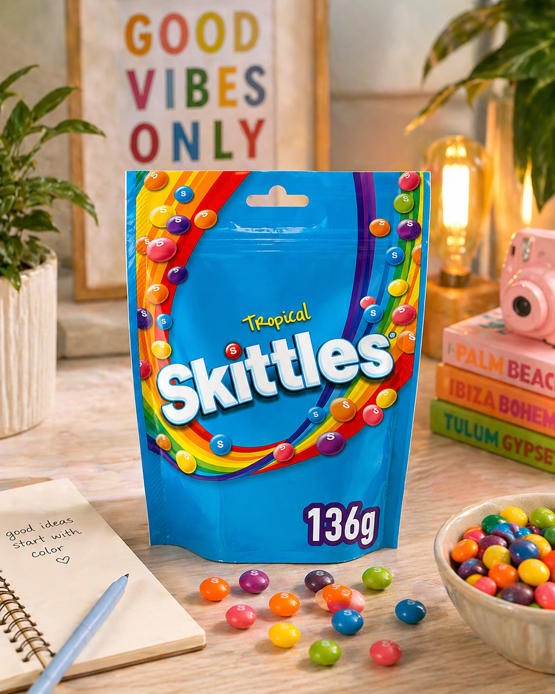 Skittles Tropical Candy 136gm - Nosh Products