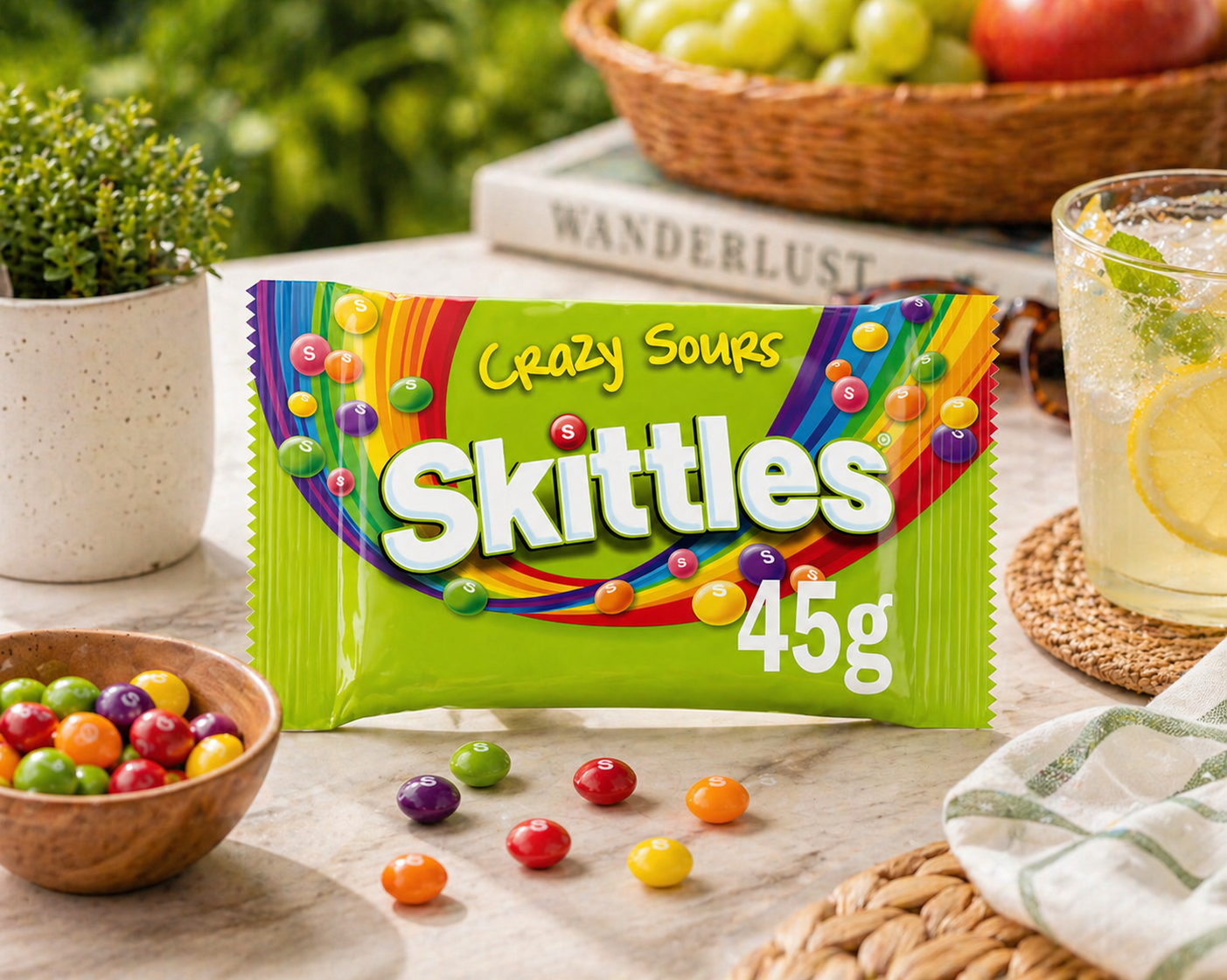 Skittles Sours Candy 45gm - Nosh Products