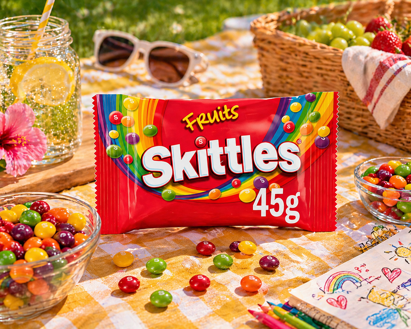 Skittles Fruit Candy 45gm - Nosh Products
