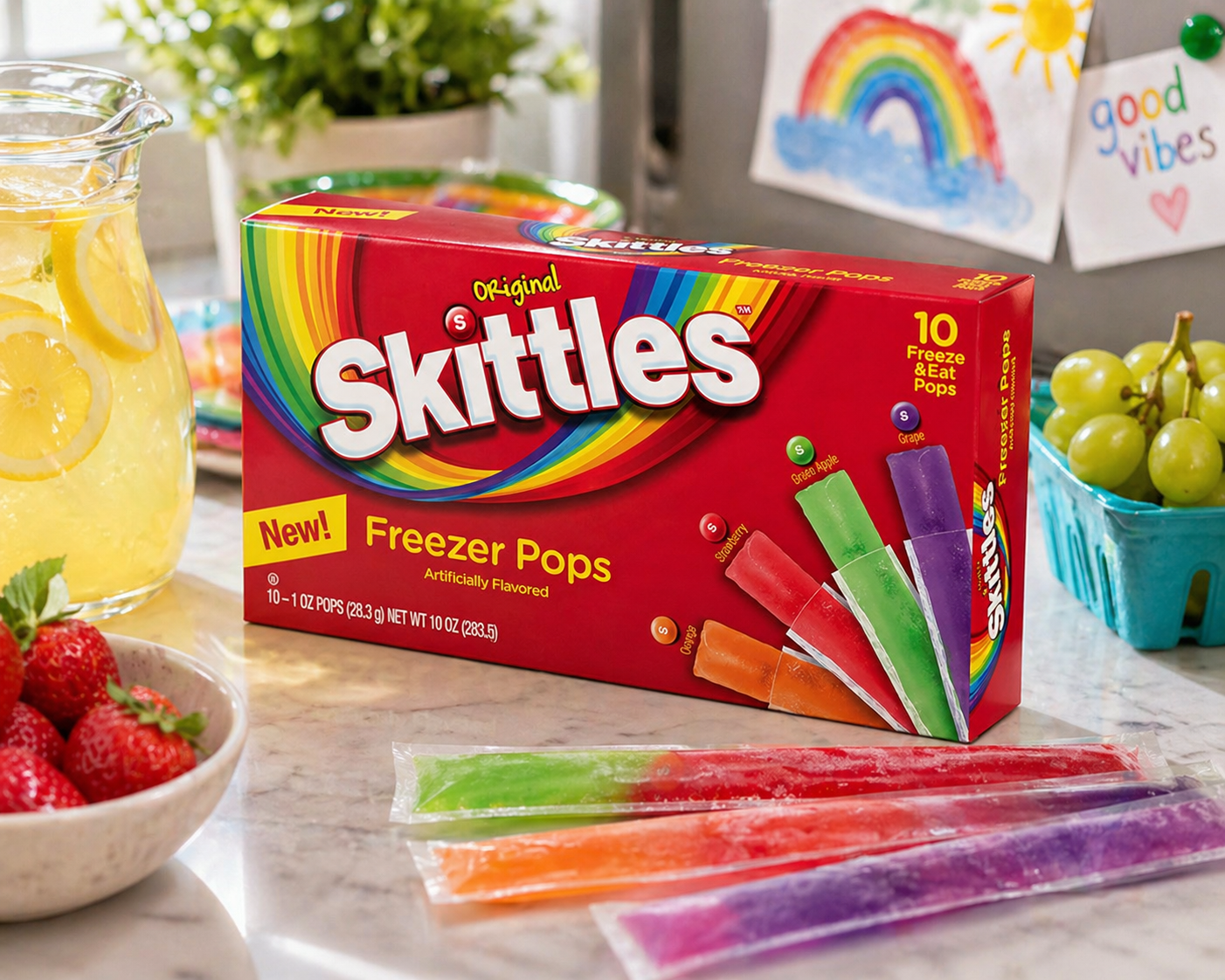 Skittles Freezer Pops (10 Pieces) - Nosh Products
