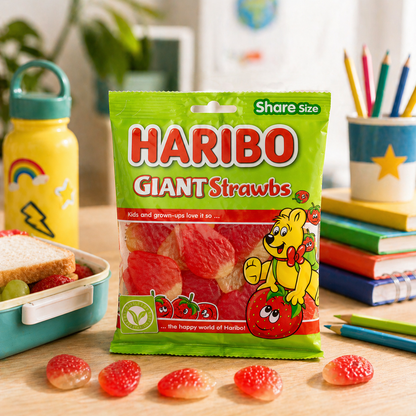 Haribo Giant Strawberry Candy 130gm