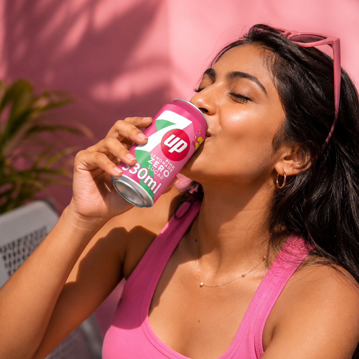 7 Up Pink Lemonade Zero Sugar 330ml Imported From UK - Nosh Products