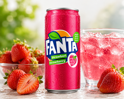 Fanta Strawberry Soda 330ml Imported From Asia - Nosh Products