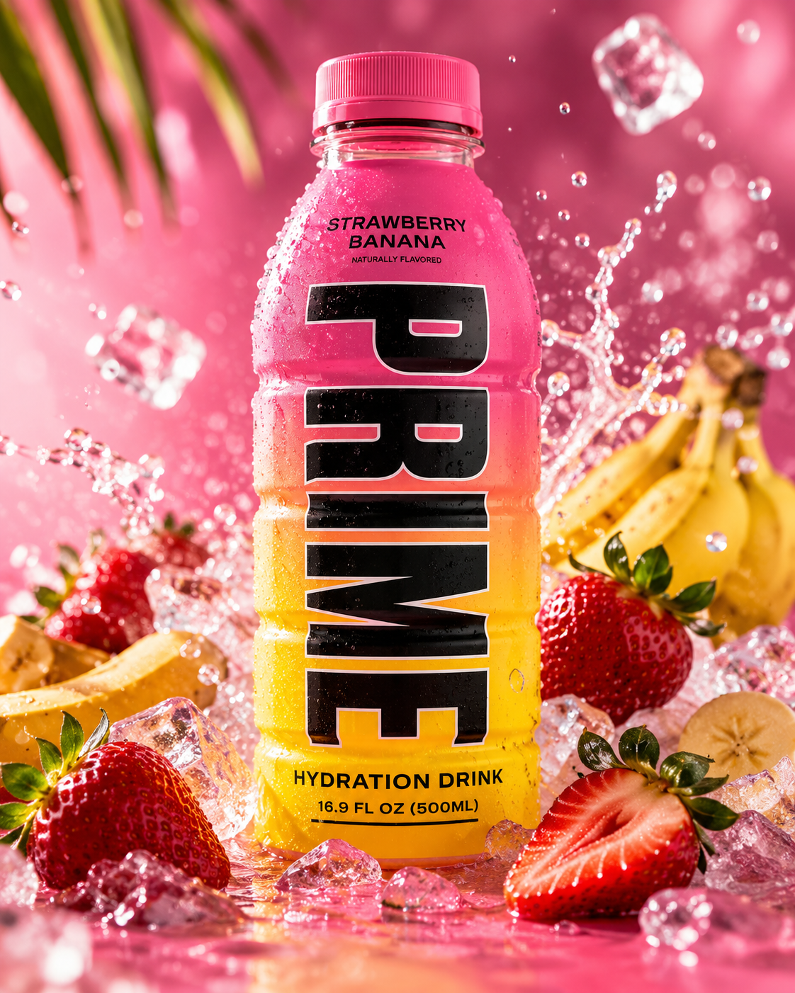 Prime Hydration Strawberry Banana 500ml Imported From USA - Nosh Products