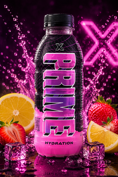 Prime X Strawberry Lemonade Hydration Drink 500ml  Imported From USA - Nosh Products