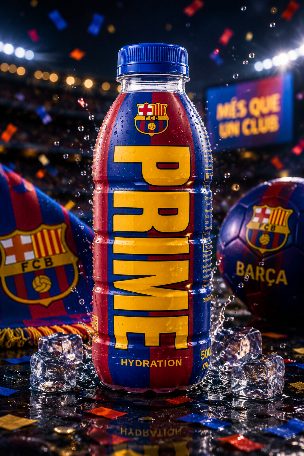 Prime Hydration Barcelona Drink 500ml Imported From USA - Nosh Products