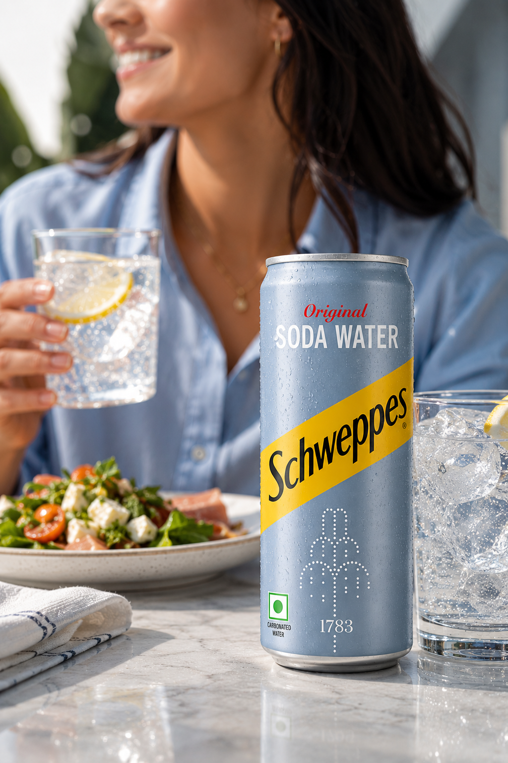 Schweppes Soda Water 330ml Global Import - Nosh Products