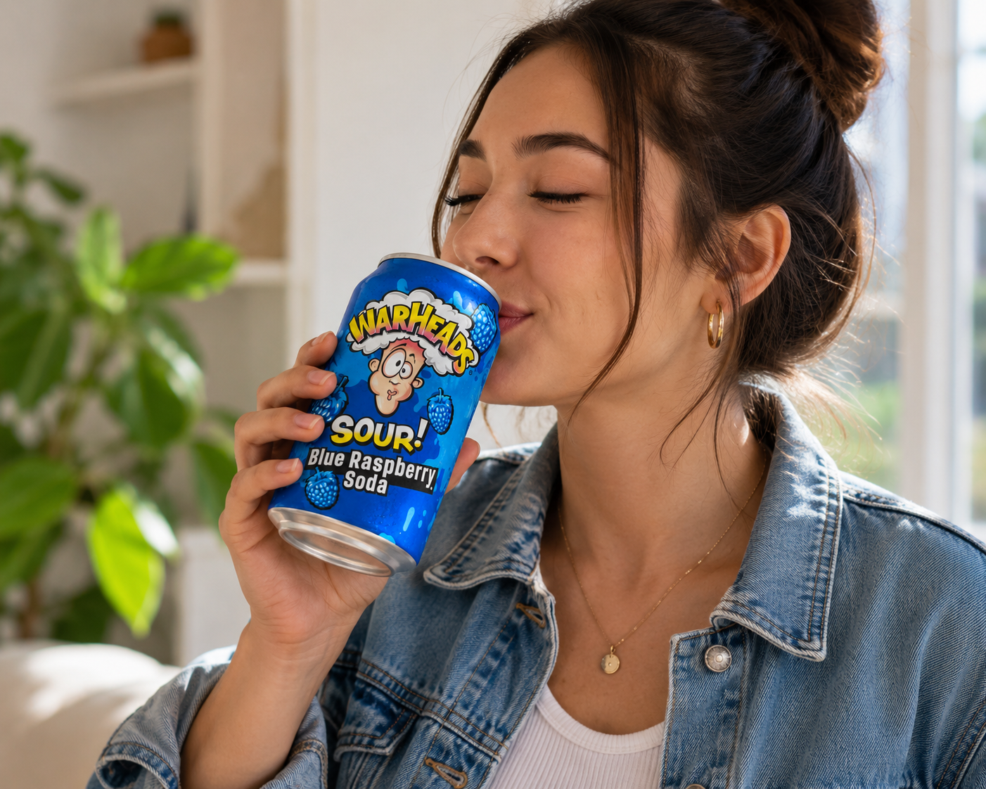 Warhead Blue Raspberry Soda 355ml  Imported From USA/UK - Nosh Products